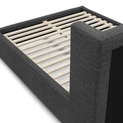 Calabri Queen Upholstered Bed - Napa Charcoal