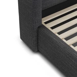 Calabri Queen Upholstered Bed - Napa Charcoal