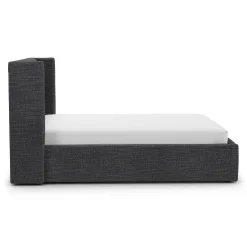 Calabri Queen Upholstered Bed - Napa Charcoal