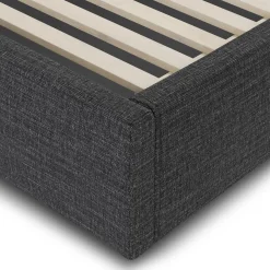 Calabri Queen Upholstered Bed - Napa Charcoal