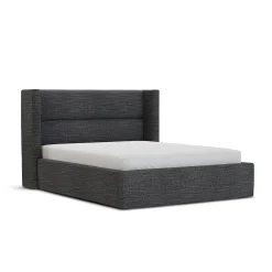 Calabri Queen Upholstered Bed - Napa Charcoal