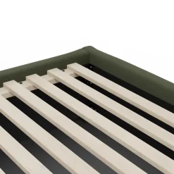 Calabri Queen Velvet Bed - Hale Fir Green