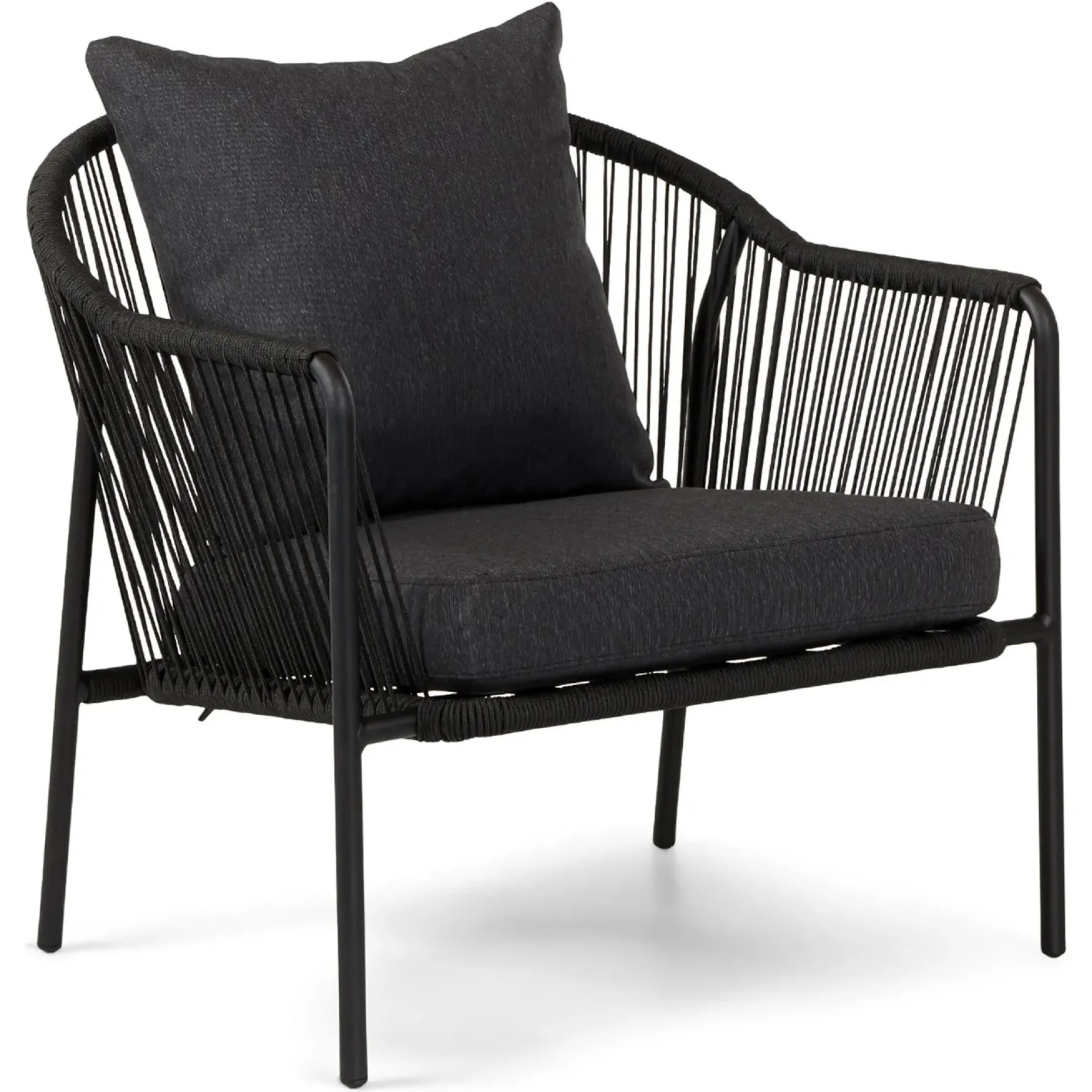 Calicut 67" Outdoor Loveseat Set - Coast Black