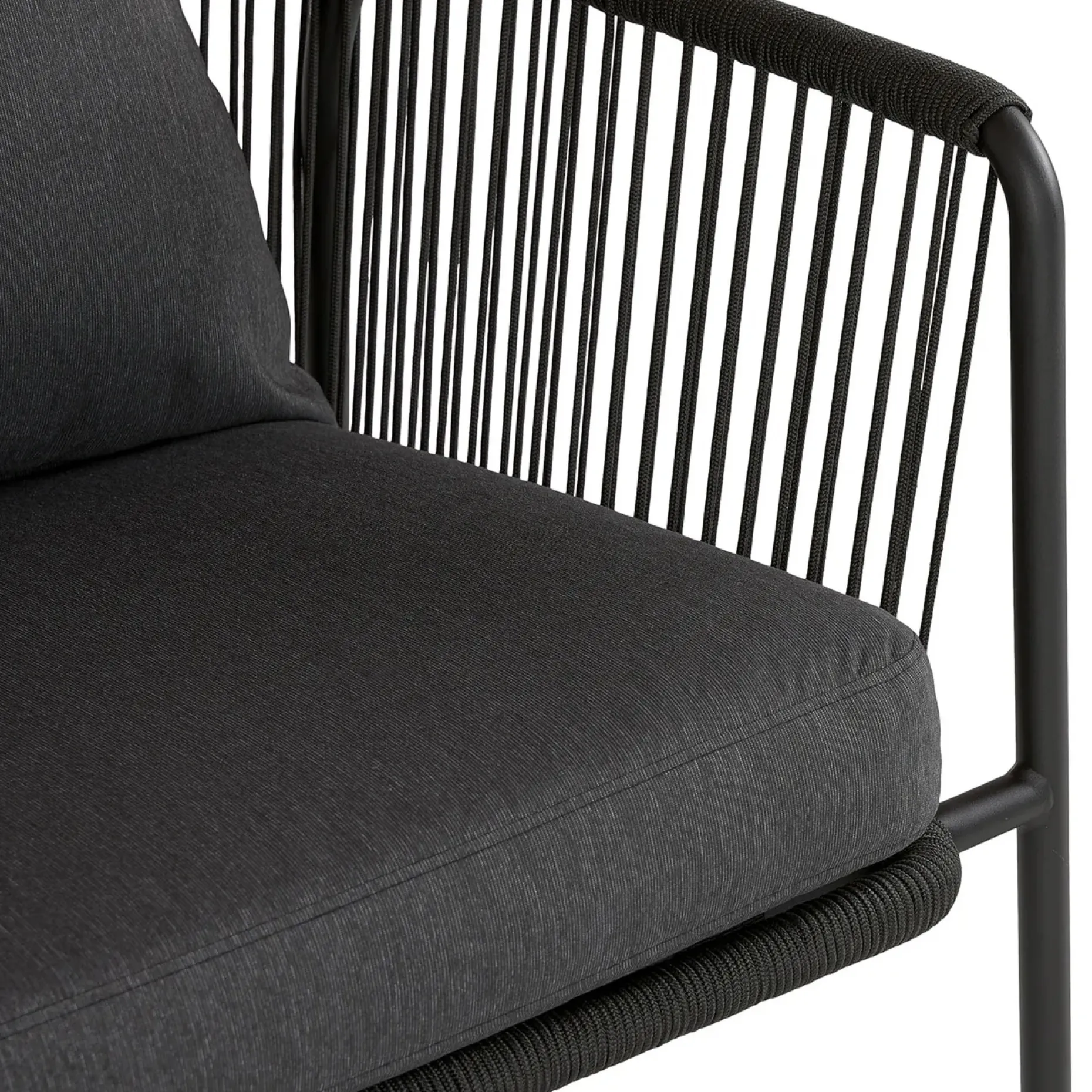 Calicut 67" Outdoor Loveseat Set - Coast Black