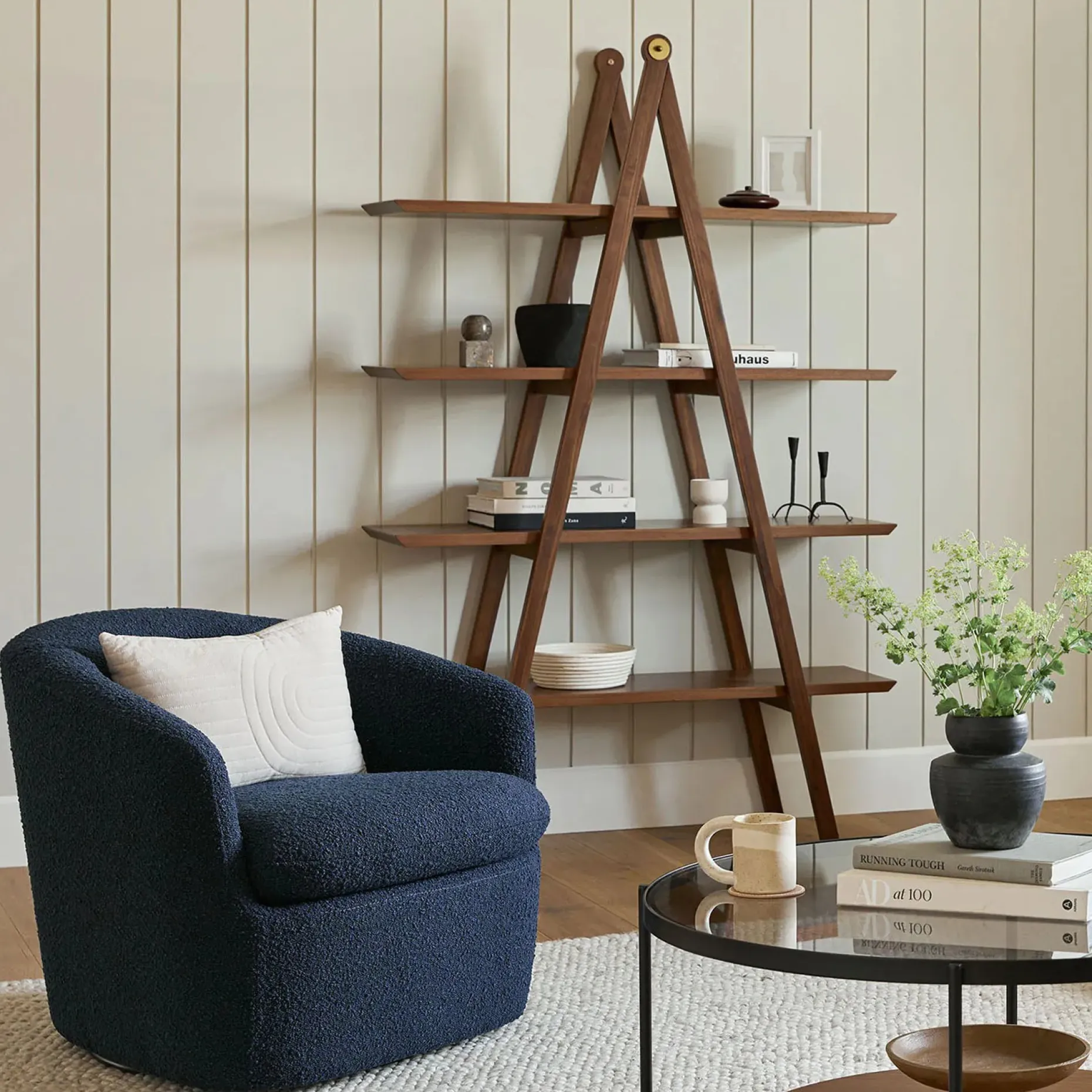 Caliper 47" Shelving Unit - Walnut