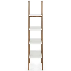Caliper 47" Shelving Unit - White/Walnut