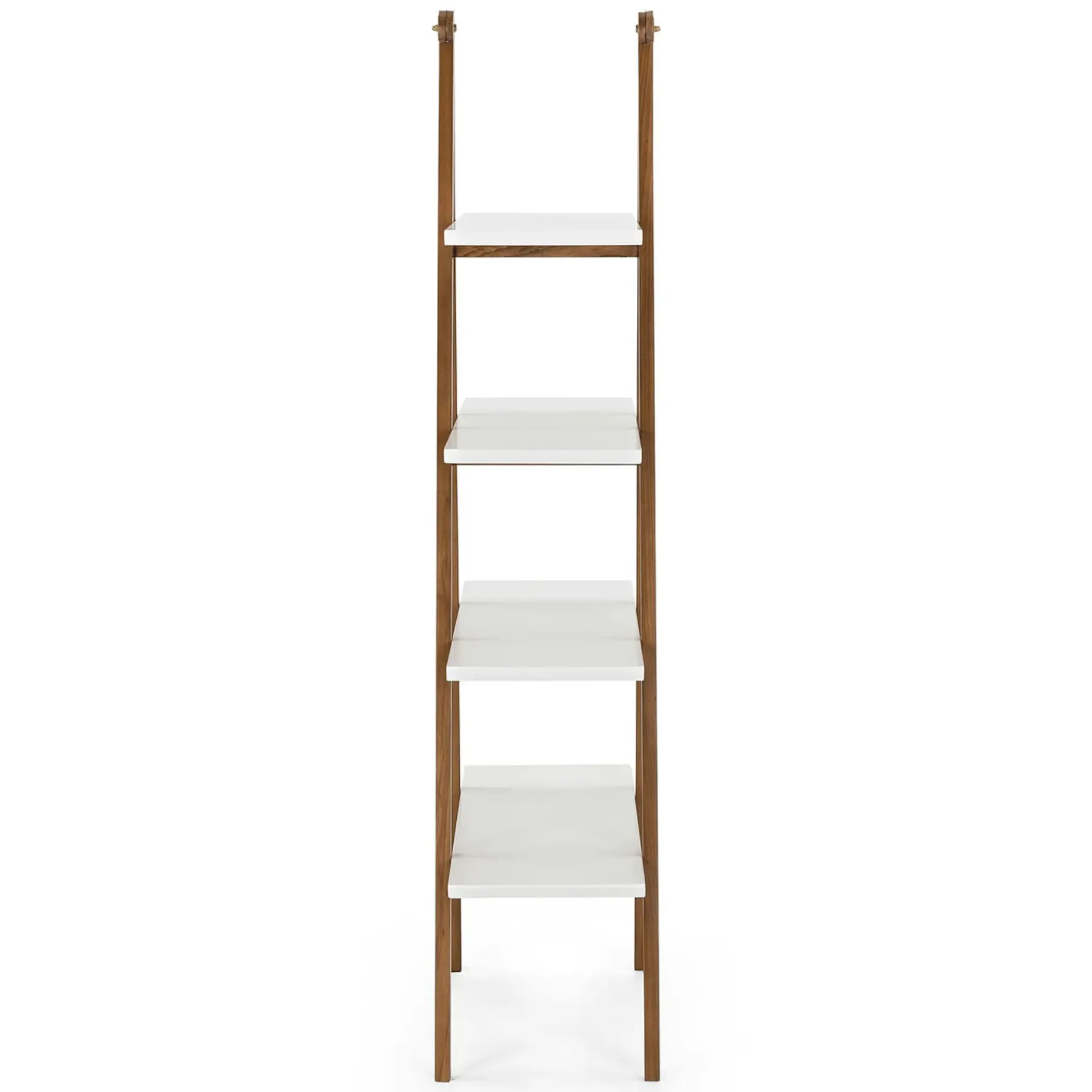 Caliper 47" Shelving Unit - White/Walnut