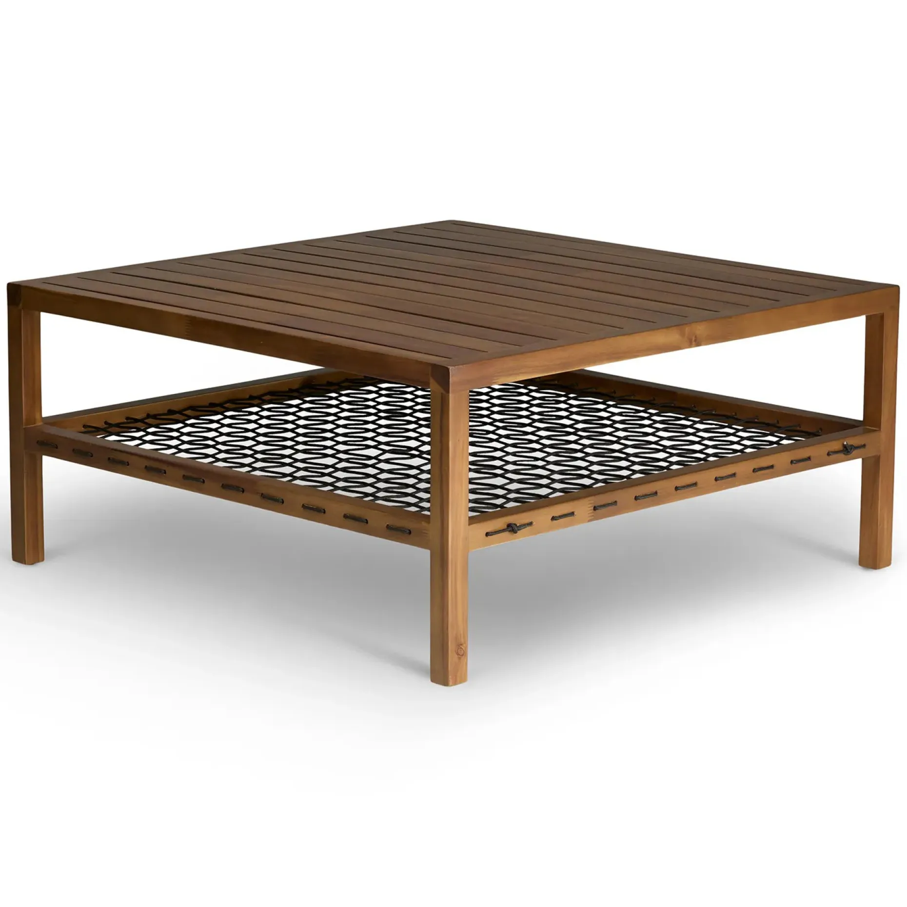 Callais 35.5" Outdoor Coffee Table - Latte Brown