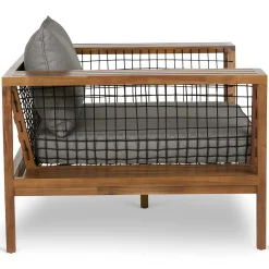 Callais 55" Outdoor Lounge Chair - Taupe Gray