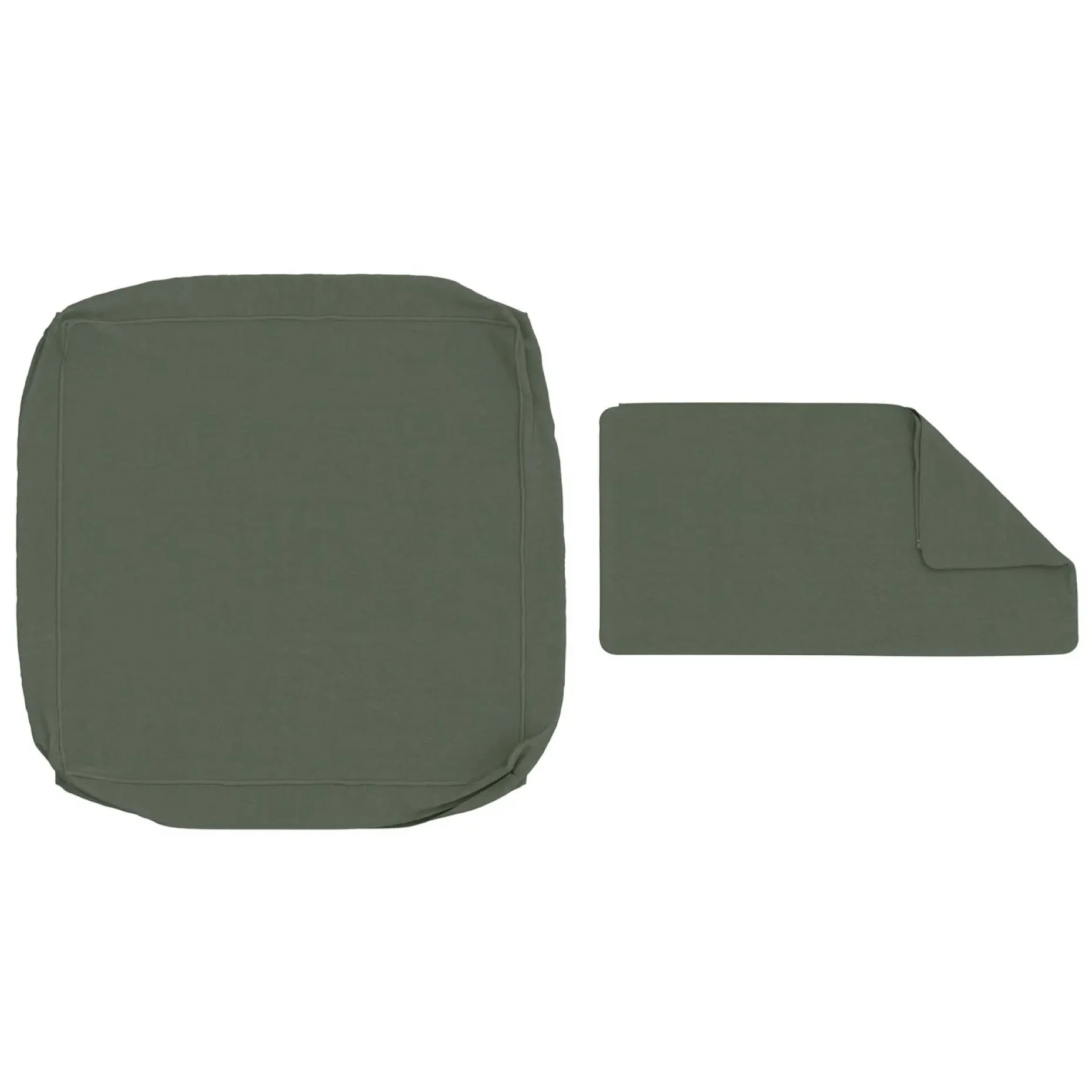 Callais Outdoor Lounge Chair Cushion Cover Set - Dravite Green