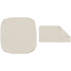 Callais Outdoor Lounge Chair Cushion Cover Set - Dravite Ivory