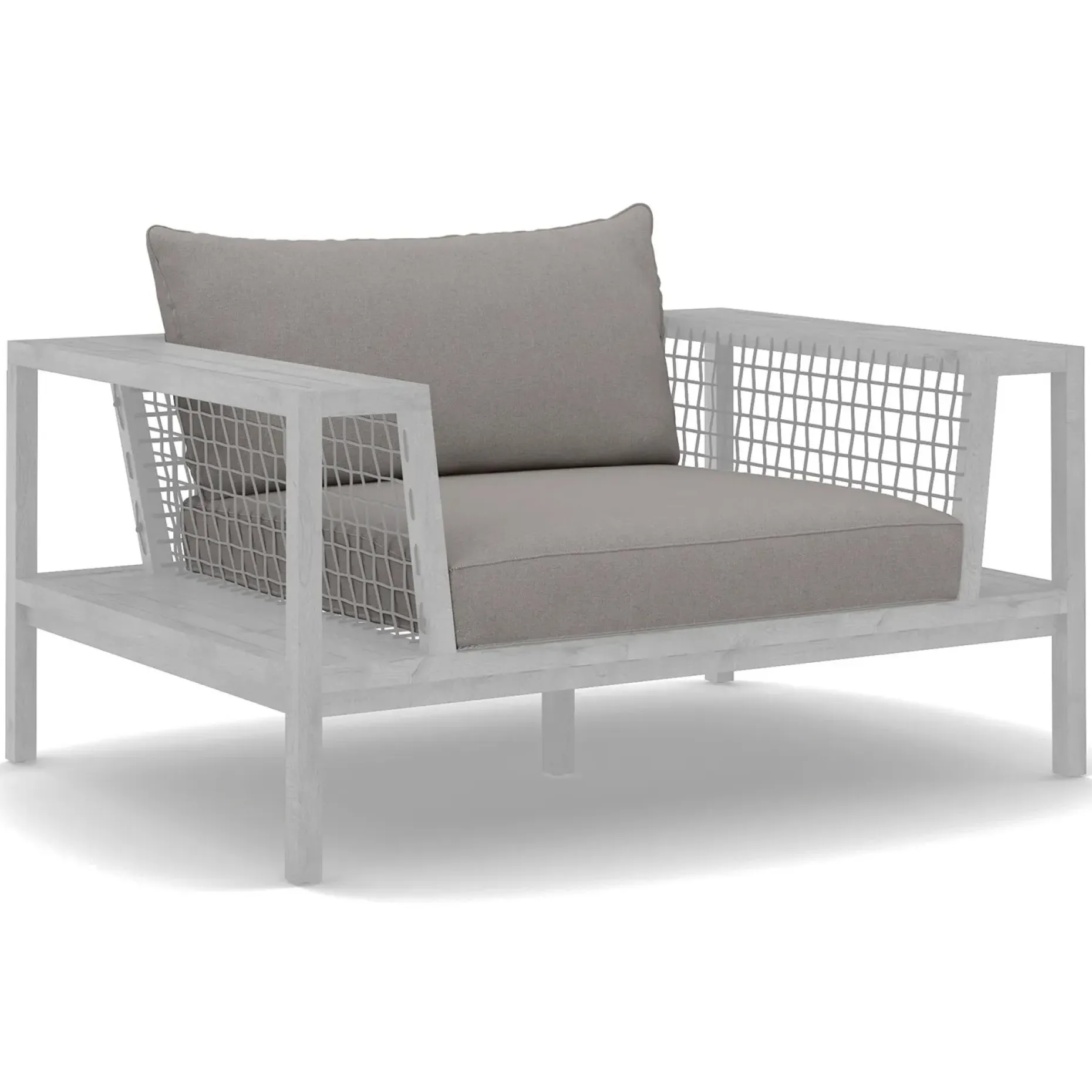 Callais Outdoor Lounge Chair Cushion Cover Set - Taupe Gray
