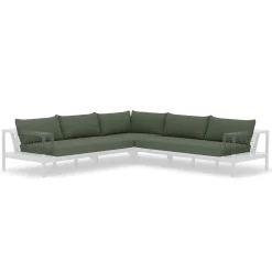 Callais Outdoor Sectional Cushion Cover Set - Dravite Green