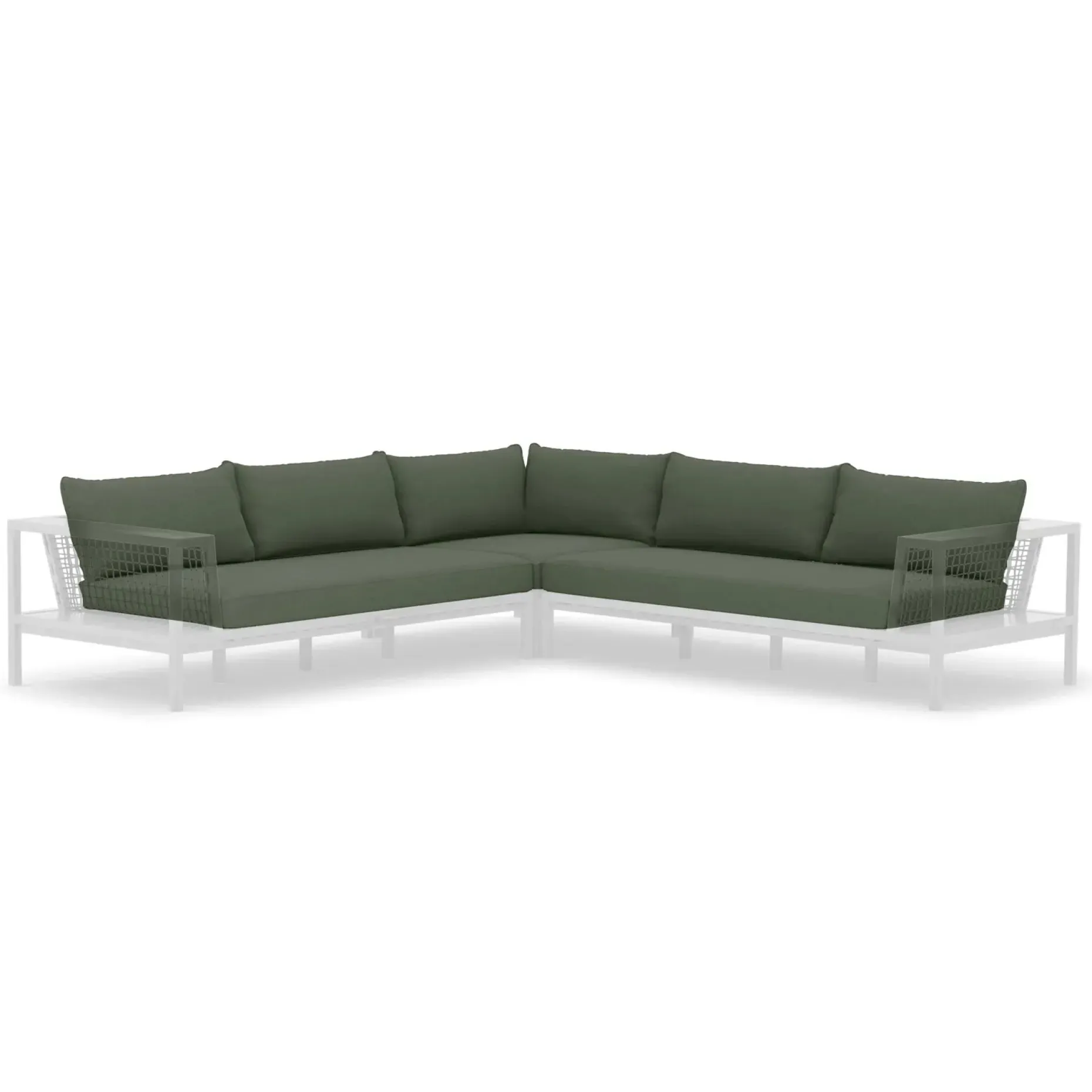 Callais Outdoor Sectional Cushion Cover Set - Dravite Green