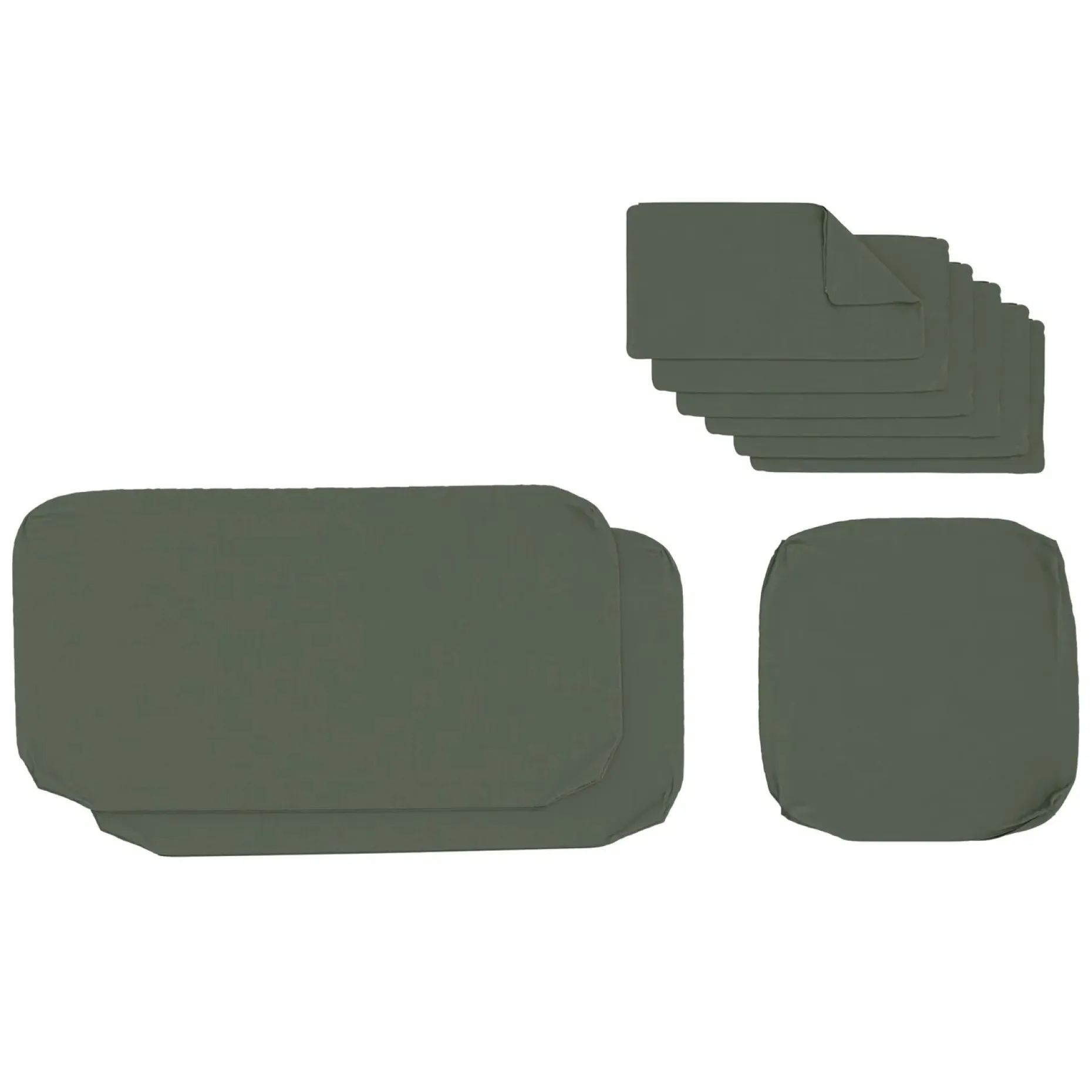 Callais Outdoor Sectional Cushion Cover Set - Dravite Green