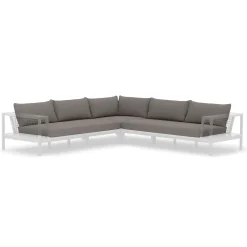 Callais Outdoor Sectional Cushion Cover Set - Taupe Gray
