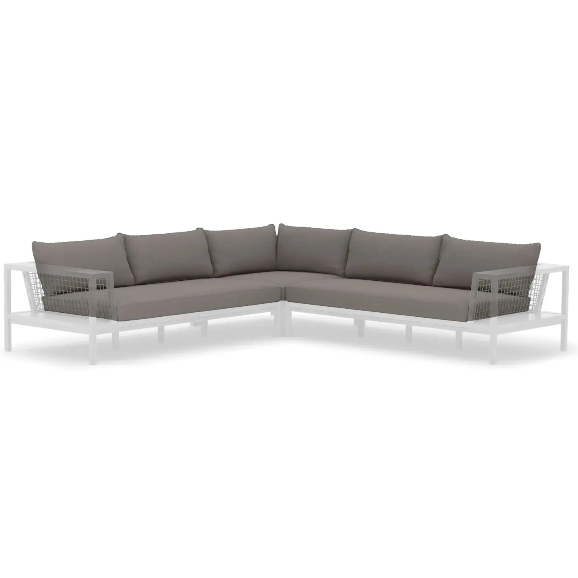 Callais Outdoor Sectional Cushion Cover Set - Taupe Gray