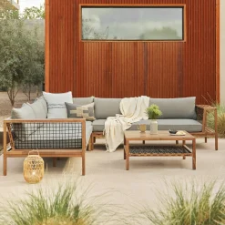 Callais 120" Outdoor Sectional - Taupe Gray