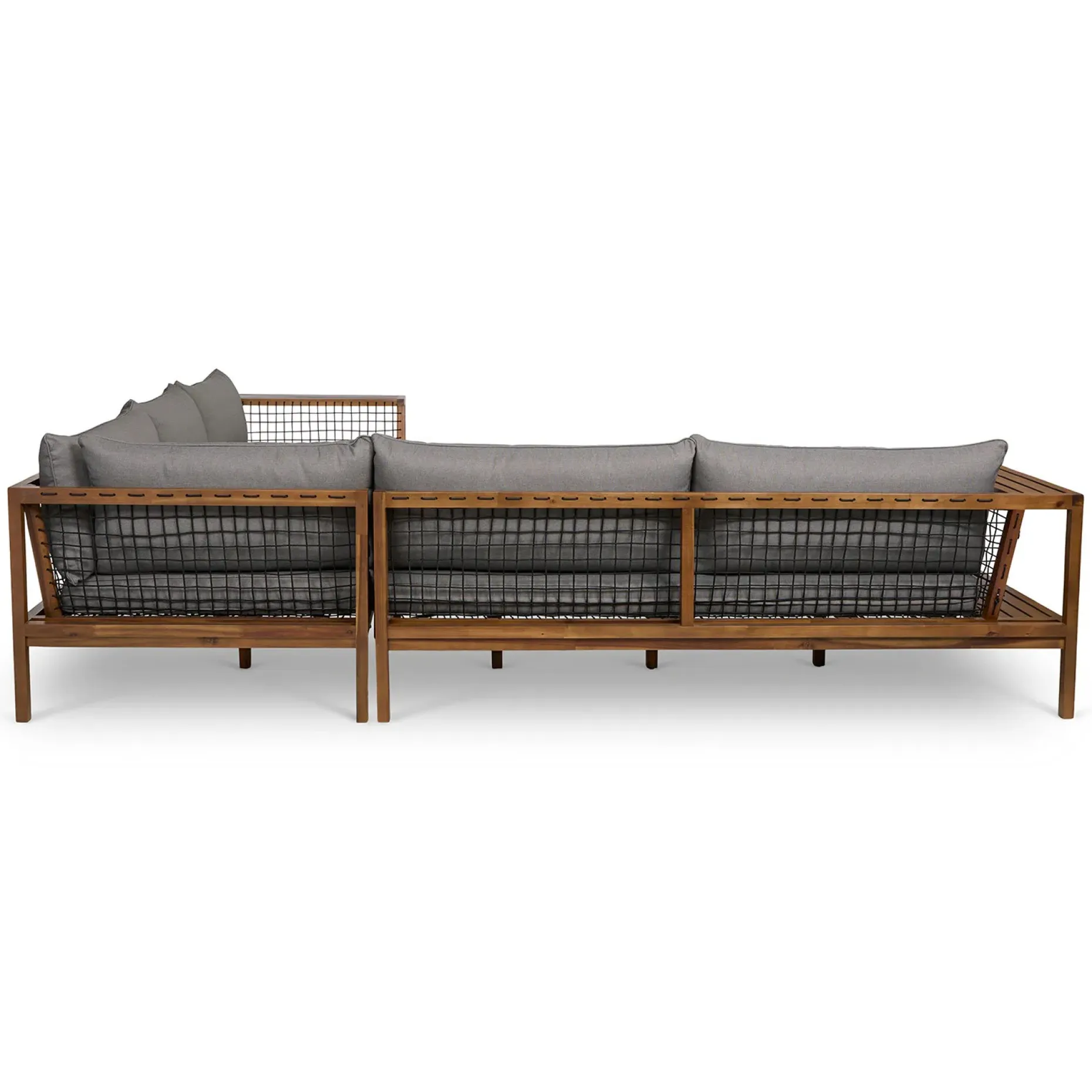 Callais 120" Outdoor Sectional - Taupe Gray