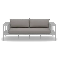 Callais Outdoor Taupe Gray Sofa Cushion Cover Set