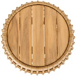 Calova Outdoor Side Table - Resin Wicker
