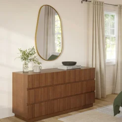 Calvet Wall Mirror - Brass
