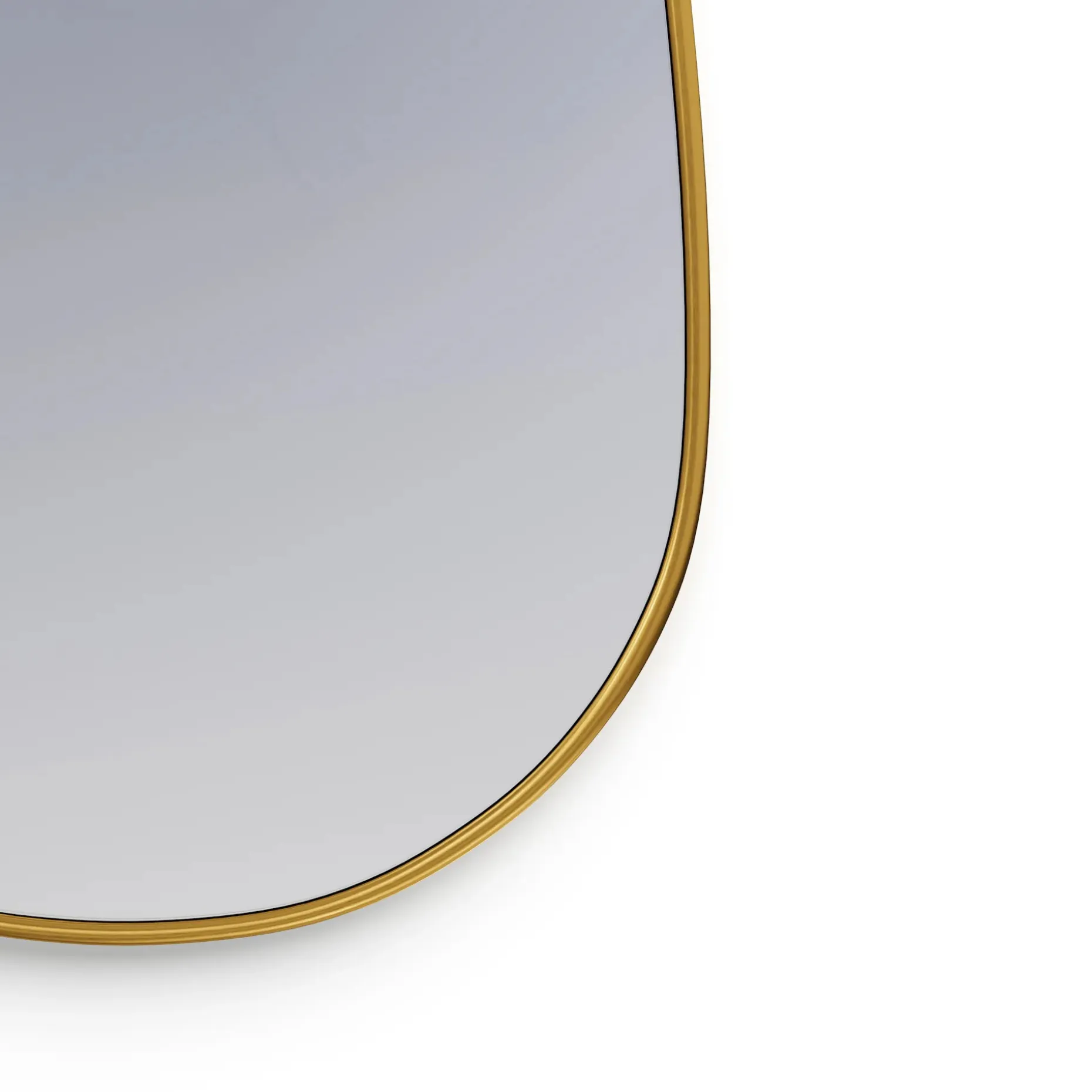 Calvet Wall Mirror - Brass