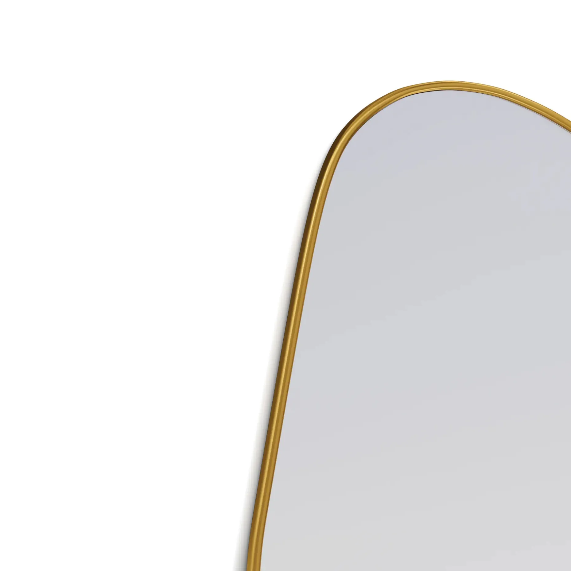 Calvet Wall Mirror - Brass