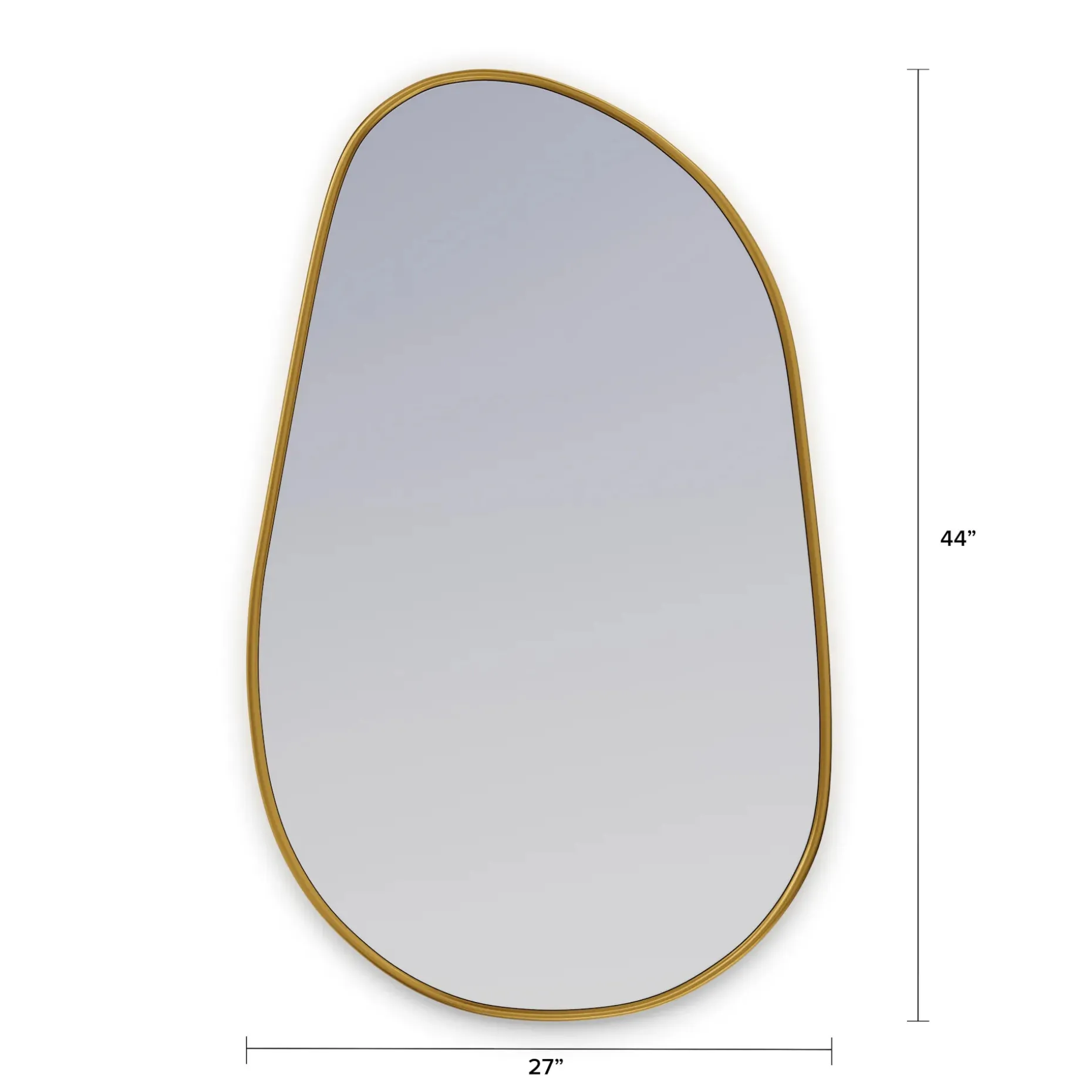 Calvet Wall Mirror - Brass