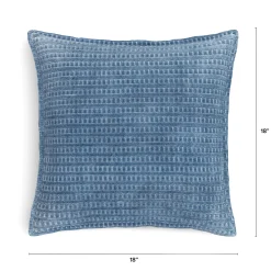 Camil Velvet Pillow - Blue