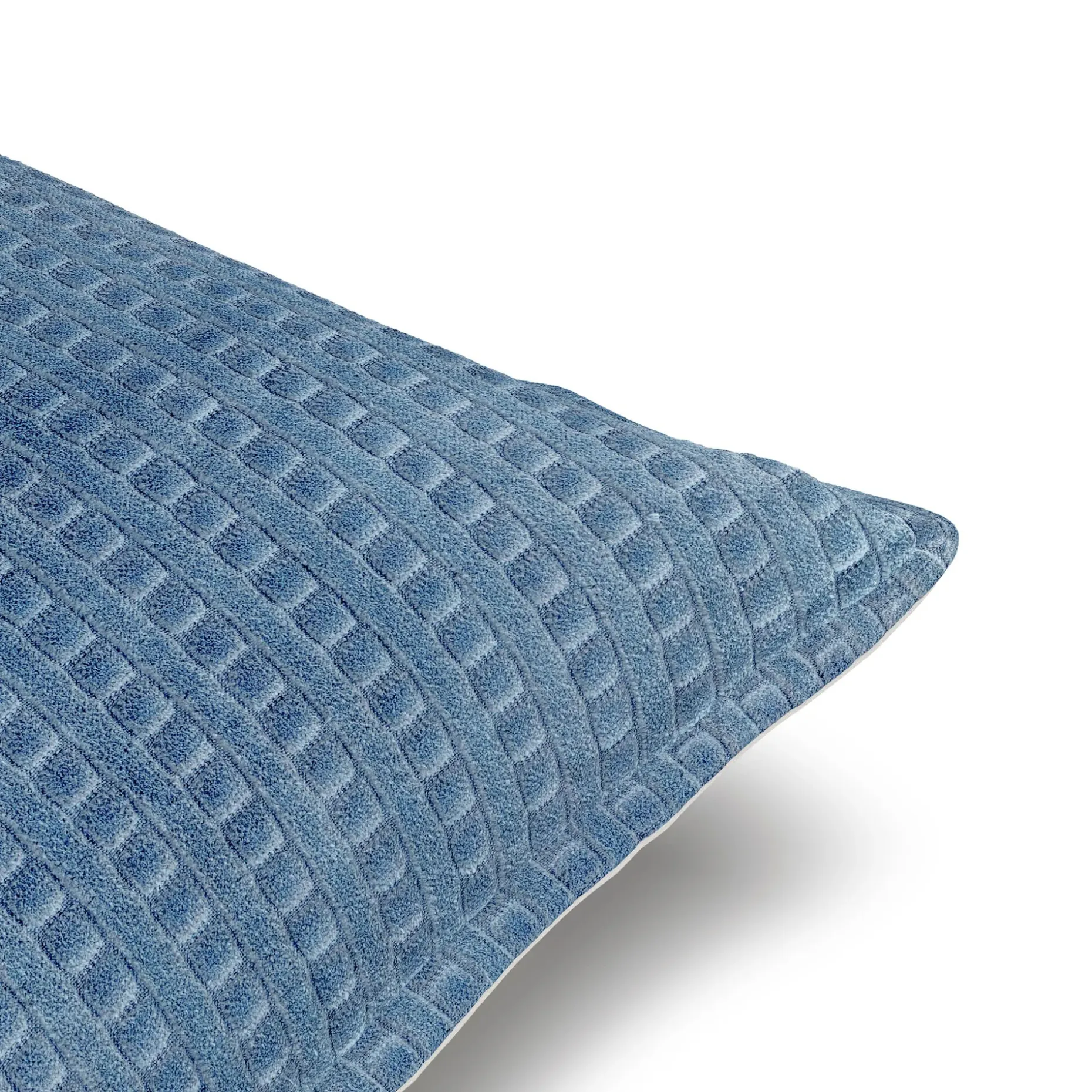 Camil Velvet Pillow - Blue