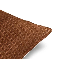 Camil Velvet Pillow - Brown
