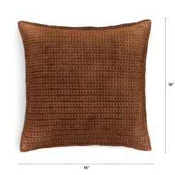 Camil Velvet Pillow - Brown