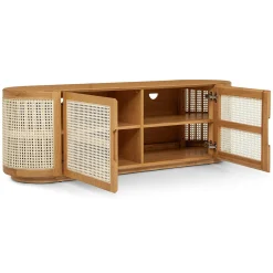 Candra 63" Media Unit - Oak
