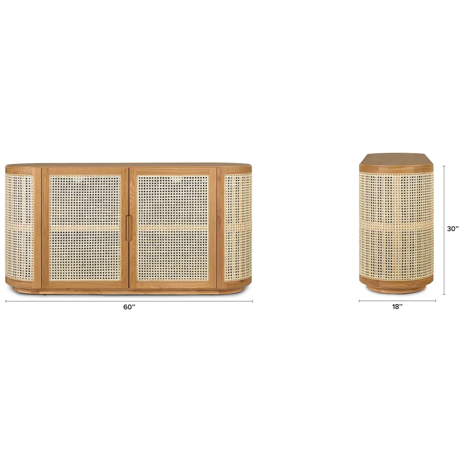 Candra 60" Sideboard - Oak
