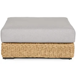Capra 37.5" Outdoor Ottoman - Beach Sand