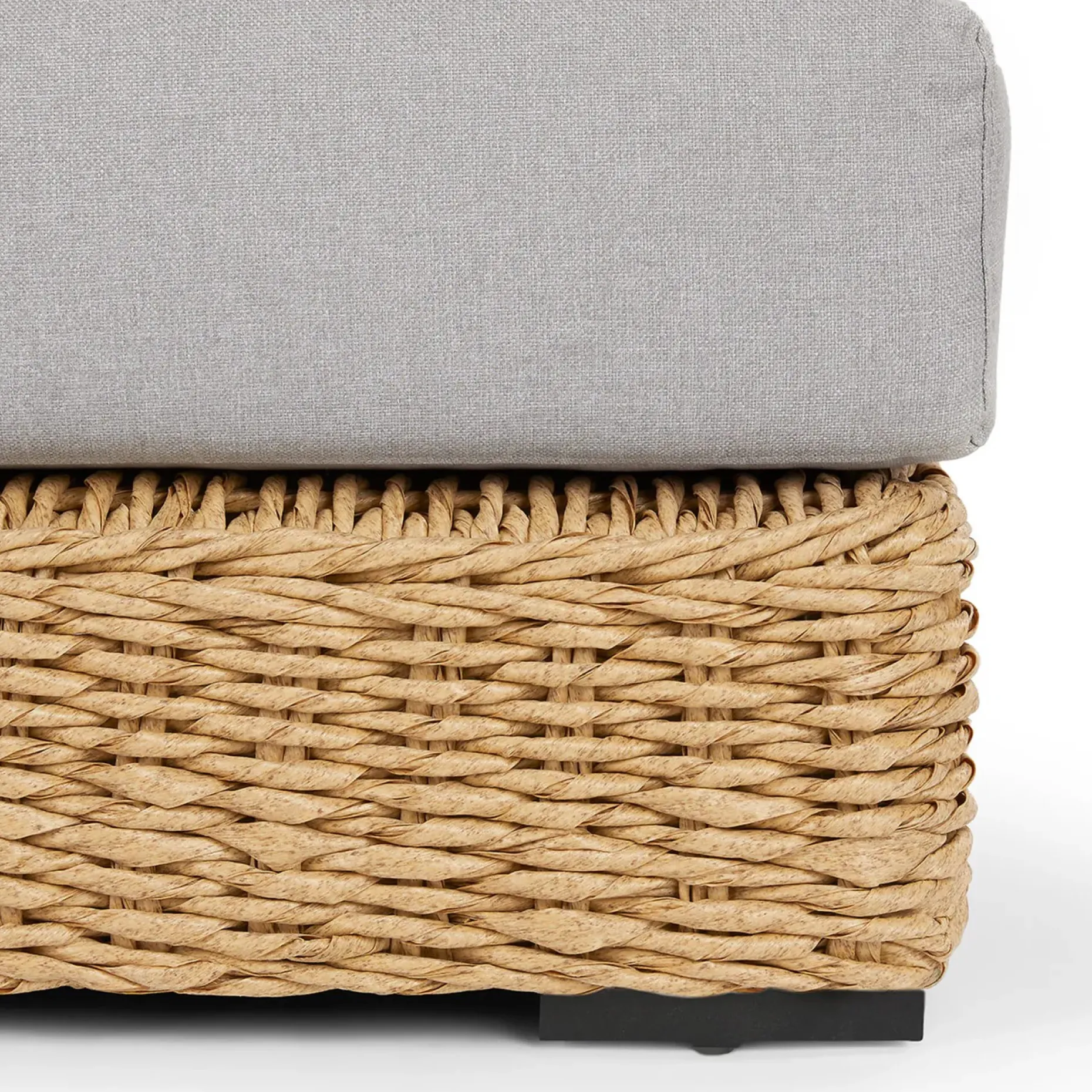 Capra 37.5" Outdoor Ottoman - Beach Sand