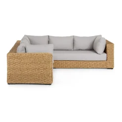 Capra 97" Outdoor Sectional Set - Beach Sand