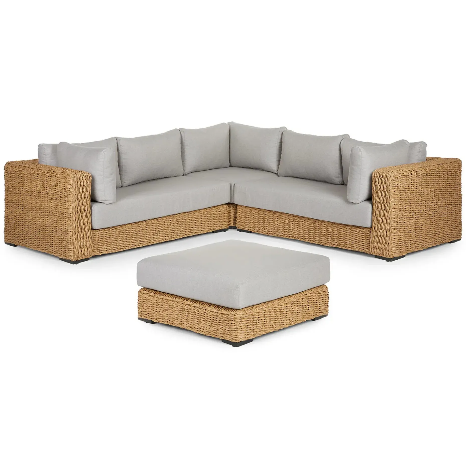 Capra 97" Outdoor Sectional Set - Beach Sand