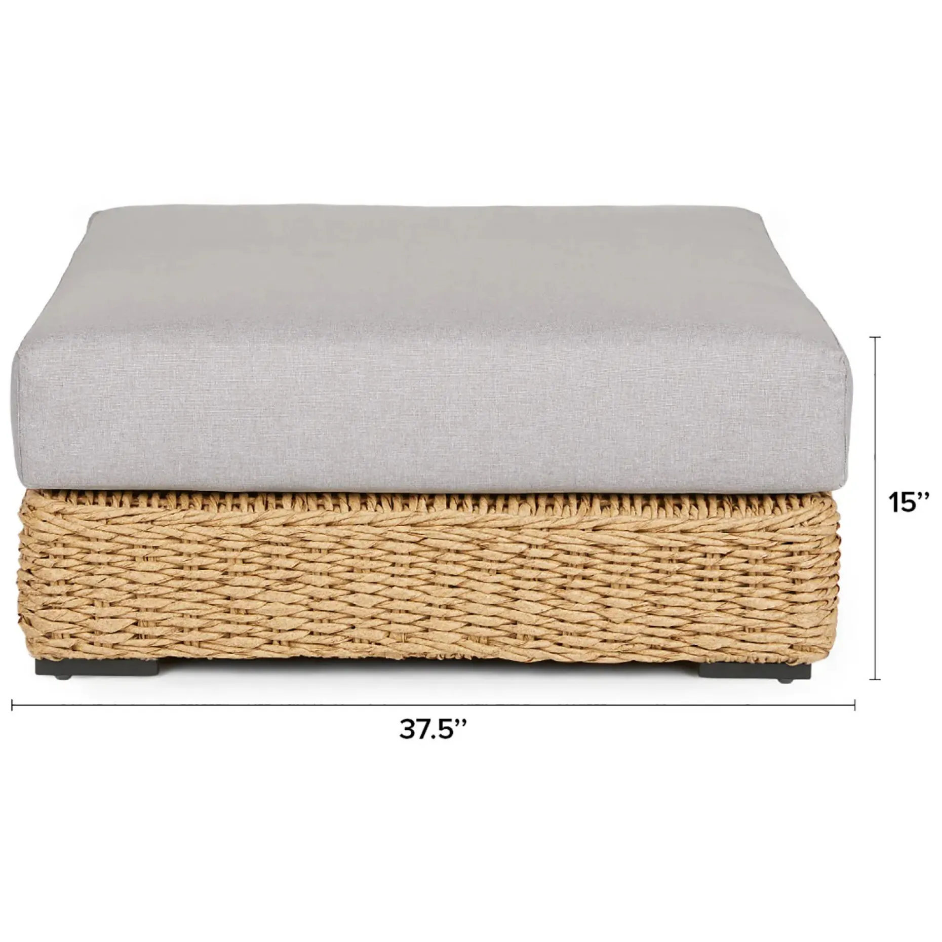 Capra 97" Outdoor Sectional Set - Beach Sand