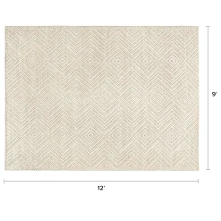Carina 9 x 12 Rug - Textured Ivory