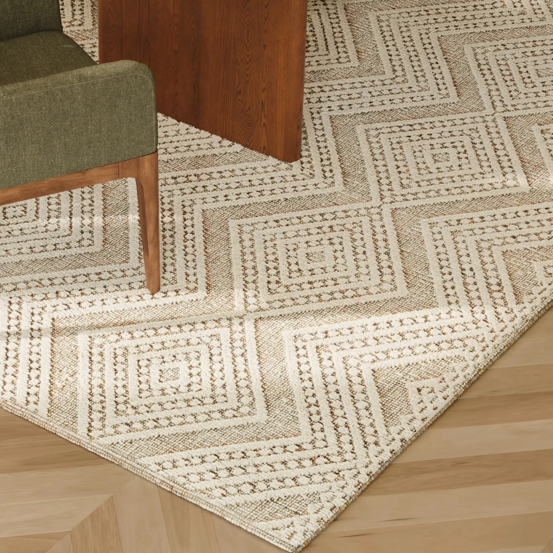 Carina 9 x 12 Rug - Textured Ivory