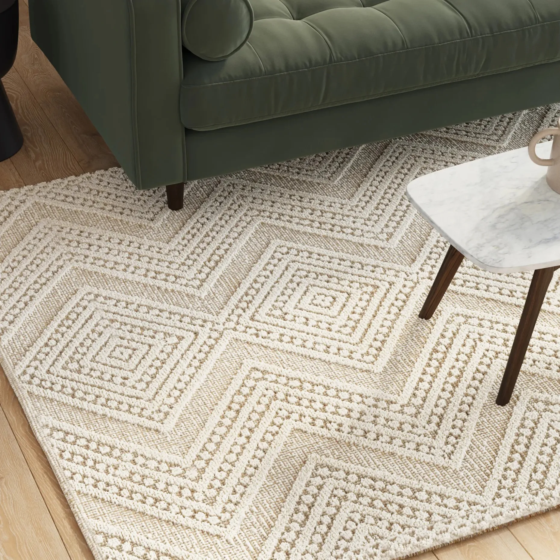 Carina 5 x 8 Rug - Textured Ivory
