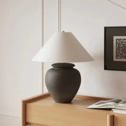 Carrizo Table Lamp - Charcoal Ceramic