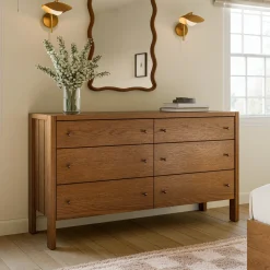 Cassie 6-Drawer Double Dresser - Smoked Oak