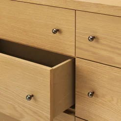 Cassie 6-Drawer Double Dresser - Natural Oak