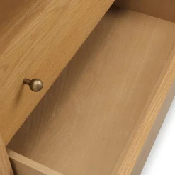 Cassie 2-Drawer Nightstand - Natural Oak