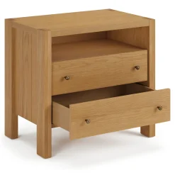 Cassie 2-Drawer Nightstand - Natural Oak