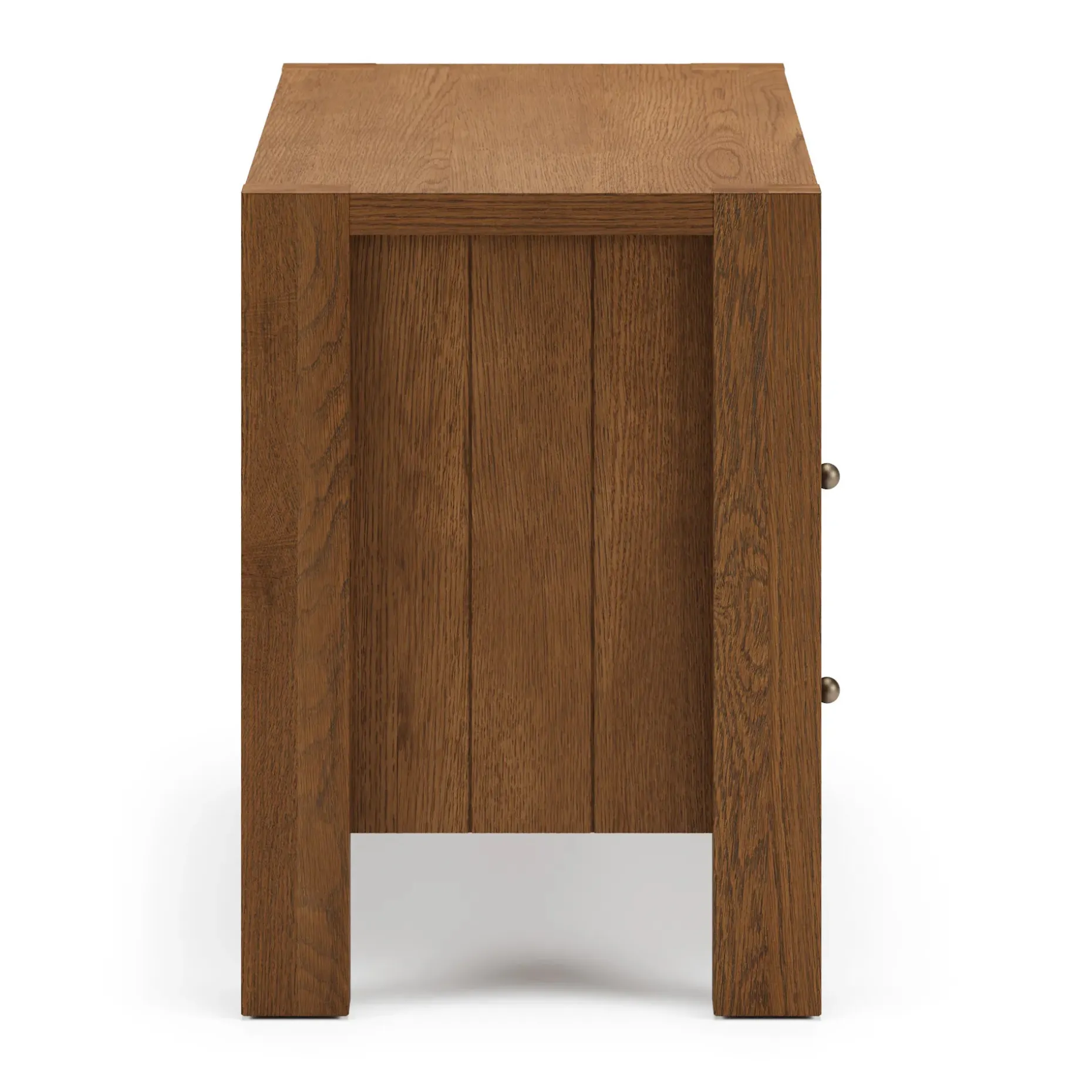 Cassie 2-Drawer Nightstand - Smoked Oak