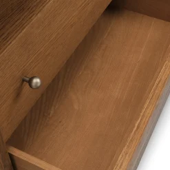 Cassie 2-Drawer Nightstand - Smoked Oak